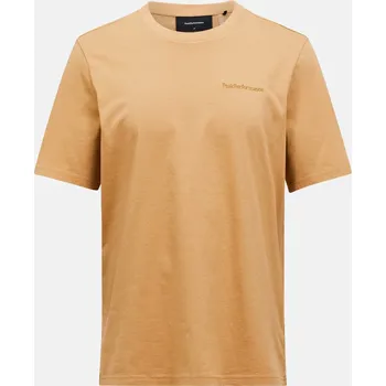 Pánské tričko TRIČKO PEAK PERFORMANCE M ORIGINAL SMALL LOGO TEE SIERRA SAND