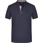 James&Nicholson Pánská polokošile JN964 Navy-Red 3XL