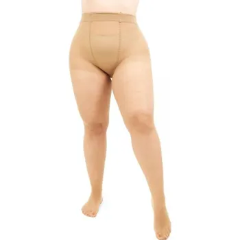 Dámské punčochy Giulia dámské jemné nadměrné elastické punčochové kalhoty MOLLY 20DEN CARAMEL 3XL