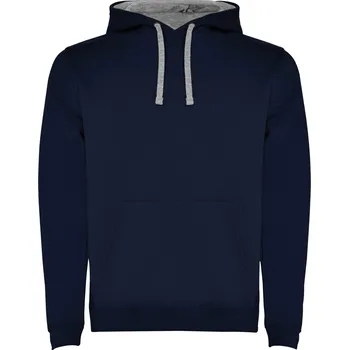 Pánská mikina Roly Urban Pánská mikina s kapucí SU1067 Navy Blue 55-Heather Grey 58 XS