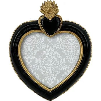 Rám na obraz Blancheporte Fotorámeček ve tvaru srdce zlatá