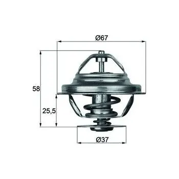 Automobilové těsnění Termostat, chladivo MAHLE TX 20 71D