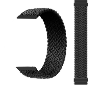 Řemínek na hodinky Tkaný řemínek Weave černý 20 mm: 145 mm