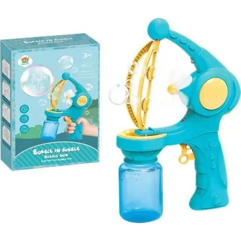 Létající drak Elektrická dětská pistole na bubliny plastová sada bezpečná pro děti 24 x 17,5 x 8 cm růžová nebo modrá modrá