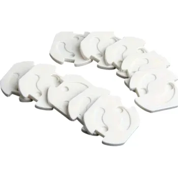 Sada 10 ks bezpečnostních krytů na zásuvku pro děti s otočným zámkem ochrana před proudem a prachem