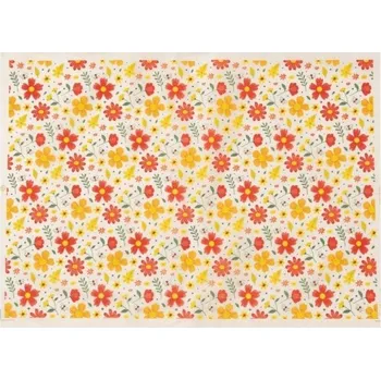 Výtvarná sada Keramický přenosový papír pod glazurou 53x37 cm s barevným květinovým vzorem vysokoteplotní tradiční papír pro dekoraci keramiky a porcelánu