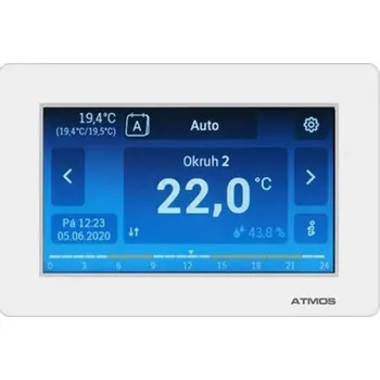 Příslušenství ke kotli ND Atmos pokojová jednotka[%nl%]s dotykovým displejem ATMOS ARU30[%nl%]- pro drátové připojen