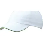 Myrtle beach Unisex kšiltovka MB6112 White-Lime Green one size
