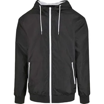 Pánská mikina Build Your Brand Pánská mikina BY151 Black-White 5XL