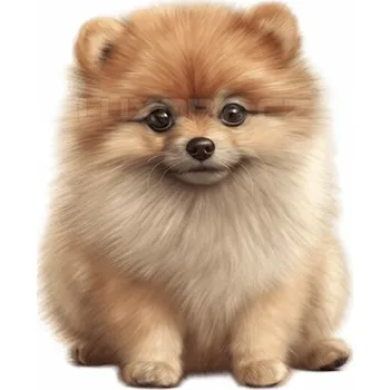 Nášivka Nažehlovačka Pomeranian sedící - 5 x 6 cm