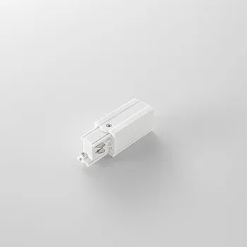 Bodové svítidlo FANEUROPE 3‑fázový systém RAIL levý připojovací adaptér bílá - FANEUROPE FAN LED-RAIL-NEST-SX-BCO