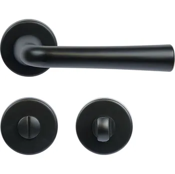 Dveřní kování Richter Ocelové kování RK.LOPAR.WC.CE, černá