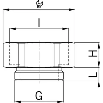 elektrický kabel Agro 3600.25.32 Expanze mosazná, šestihranná, M25/M32