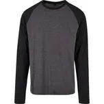 Build Your Brand Pánské tričko BYBB023 Charcoal-Black 5XL