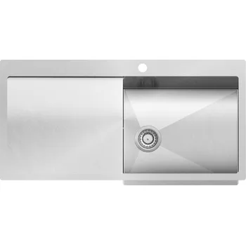 Nerezový dřez Nerezový dřez Helika LUNA LUN101M-R nerez kartáčovaný