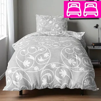 Povlečení Bavlněné povlečení ARZA GREY 4-dílna sada 140x200 cm