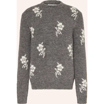 Pánský svetr Jil Sander Pánský Svetr Z Alpaky, šedá / krémová, M