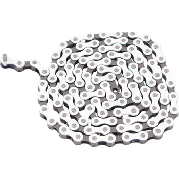Řetěz na kolo KHEBIKES BMX ŘETĚZ BÍLÝ 1/2 "x1/8" OCELOVÉ KHEBÍKY