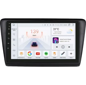 Autorádio HIZPO KXRAPID91/92 Autorádio 9“ Android 13 pro Škoda Rapid Barva rámečku: Černá matná, Model: S9008 (8+128GB)