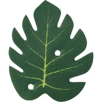 Karnevalový doplněk 24 ks Umělé tropické palmové listy 8x10 cm Dekorace na stůl Džungle Safari Letní Havajské Svatby Narozeniny Párty Domácí výzdoba