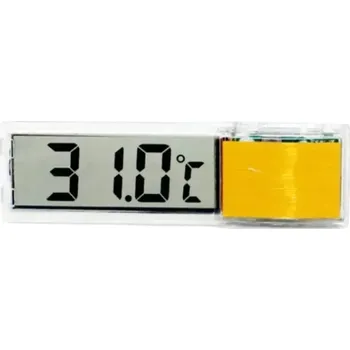 Digitální teploměr do akvária 7 x 1,5 cm LCD displej Elektronický senzor s přesností 0,1 °C Nalepovací měření teploty Vnější strana skla