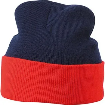 Čepice Myrtle beach Pletená čepice MB7550 Navy-Red one size