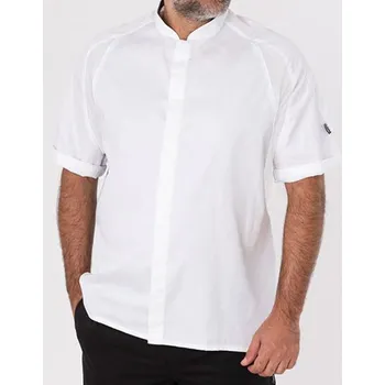 Gastro oděv Le Chef Jednořadá gastro košile DE128 White-White S