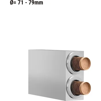Náhradní díl pro kávovar G.Gastro Stainless Steel Cup Holder & Dispenser – 2 Stacks - Ø71–79 mm Cups - 280×150×680 mm