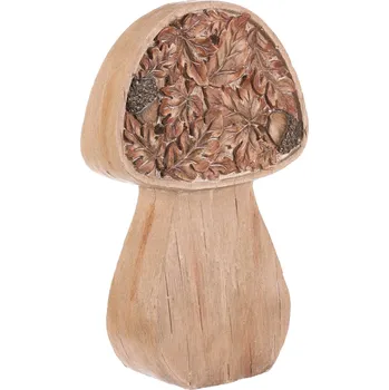 Autronic Houba - dekorace s osvětlením, magnesium, imitace dřeva, sada 2 ks