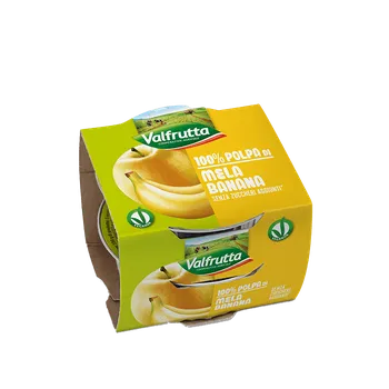 Conserve Italia Soc. Coop. Agricola Ovocné pyré jablko banán Valfrutta 2x100g
