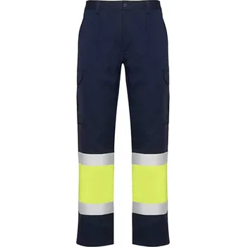 Dámské kalhoty Roly Naos Letní kalhoty Hi-Viz HV9300 Navy Blue 55-Fluor Yellow 221 44