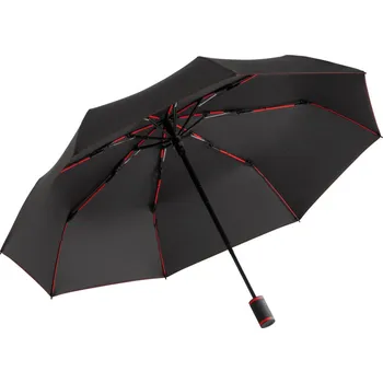 Fare Skládací deštník FA5484 Black-Red 97 cm