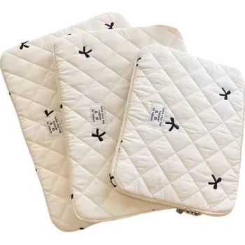 Ochranné pouzdro na tablet 9,7–11 palců Měkké textilní pouzdro na zip Barevné pouzdro na elektroniku Cestovní obal pro tablet bílá