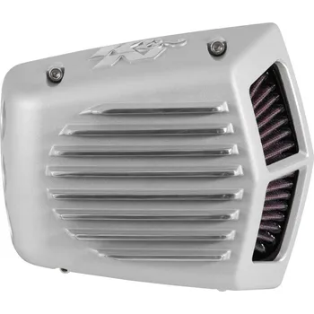 Autodíl K&N Street Metal sportovní kit sání pro HARLEY DAVIDSON FXSB Breakout 103 CI 2014, 2015 Silver Powder Coated, výška: 83 mm uzavřený v pouzdru