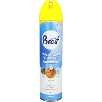 Čisticí prostředek na koerce a čalounění Brait multicleaner na nábytek Antistatic lemon 300 ml