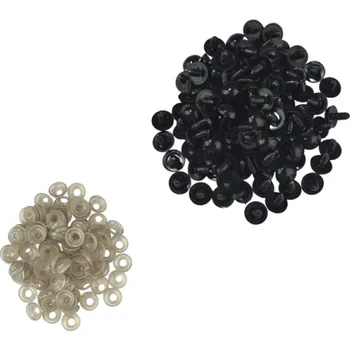 plyšák Plastové bezpečnostní oči pro plyšová zvířata 16 mm Černé oči na hračky 100 ks Ozdoby na ruční vyrábění plyšáků panenek a medvídků