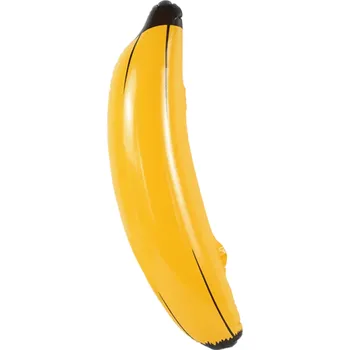 Karnevalový doplněk Havajská párty dekorace nafukovací banán PVC 68x23 cm Tropická Letní Plážová Narozeninová Oslava Dětská Hračka Bazénová Výzdoba