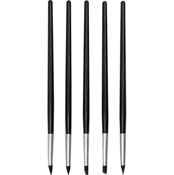 Zubní nit Sada 5 silikonových tvarovacích per na zubní pryskyřici 17 cm Modelovací nástroje pro zubní laboratoř a opravy zubních protéz černá