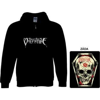 Pánská mikina Bullet For My Valentine - mikna s kapucí a zipem XXL