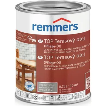 Olej na dřevo Remmers TOP terasový olej 0,75 l vodově šedý