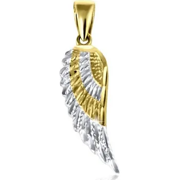 Šperk Zlatý přívěšek andělské křídlo ZZ0695F + DÁREK ZDARMA