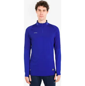 Dámská mikina KIPSTA Fotbalová mikina CLR se zipem u krku L MODRÁ