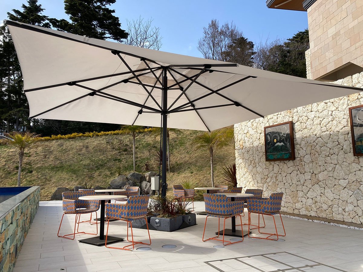 Slunečník SCOLARO Capri Dark 3 x 4 m