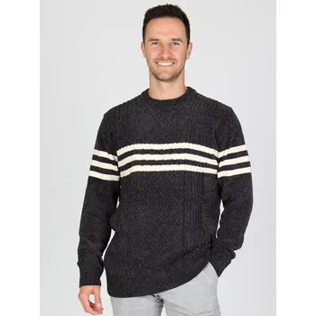 Pánský svetr Pánský svetr PERUN šedo/bílý - M