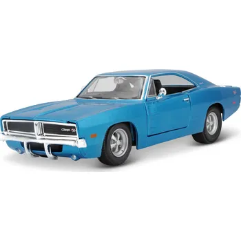 Hračka Maisto - 1969 Dodge Charger R/T, metal modrá, 1:25