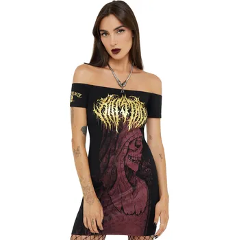 Dámské šaty šaty dámské KILLSTAR x ALCHEMY - Arcane Rituals - Black/Red - S