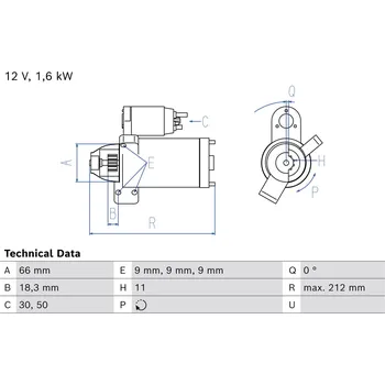 Startér Startér BOSCH (0986025570)
