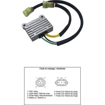 Elektroinstalace pro motocykl DZE regulátor napětí KTM 125/150/250/300/350/450/400 EXC/EXC-F/XC/XC-W/XCF-W 17-23; HUSQVARNA 150/250/300/350/450/501 FE/TE/TX 17-23 (79611034000) (DZE regulátor napětí KTM 125/150/250/300/350/450/400 EXC/EXC-F/XC/XC-W/XCF-W 17-23; HUSQVARNA)