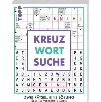 Kreuzwortsuche - 160 verknüpfte Rätsel: Zwei Rätsel, eine Antwort - frechverlag