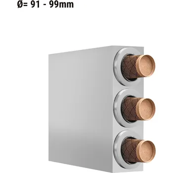 Náhradní díl pro kávovar G.Gastro Stainless Steel Cup Holder & Dispenser – 3 Stacks - Ø91–99 mm Cups - 460×150×680 mm